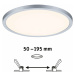 PAULMANN LED vestavné svítidlo Areo VariFit IP44 kruhové 230mm 16W matný chrom WarmDim 3-krokové