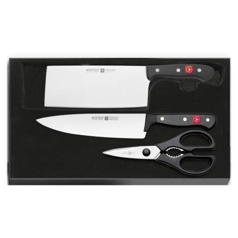 Sada 2 nožů Wüsthof GOURMET + Kuchyňské nůžky 8010 WÜSTHOF