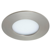 BRILONER LED vestavné svítidlo, pr. 8,5 cm, 5 W, matný nikl IP44 BRI 7113-412