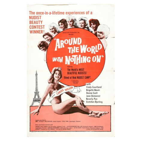 Plakát, Obraz - Around The World With Nothing On, 26.7 × 40 cm Europosters
