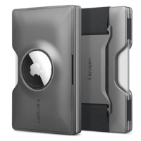 Spigen Wallet S Card Holder with Card Key Ring Gunmetal AirTag