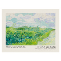 Obrazová reprodukce Green Wheat Fields (Museum Vintage Lush Landscape) - Vincent van Gogh, 40x30