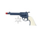 Teddies pistole revolver klapací plast 23x12cm s šerifským odznakem na kartě