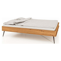 Dvoulůžková postel z dubového dřeva 180x200 cm Kula - The Beds