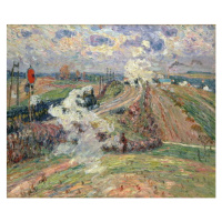 Obrazová reprodukce The Two Trains, Jean Baptiste Armand Guillaumin, 40 × 33.3 cm