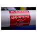 Páska na značení potrubí Signus M25 - SPRINKLEROVÁ VODA Samolepka 100 x 77 mm, délka 1,5 m, Kód: