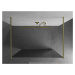 MEXEN/S Kioto samostatně stojící sprchová zástěna 140 x 200, lustro 8 mm, zlatál kartáčovaná 800
