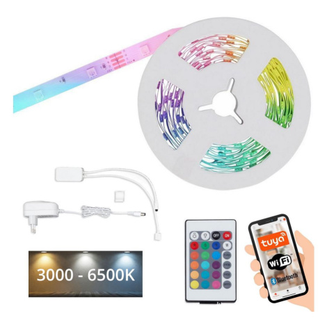 Brilo - LED RGBW Stmívatelný pásek 6,5m LED/15W/230V Wi-Fi Tuya + DO 2256-150