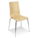 Nowy Styl Latte (Cafe VII) chrome židle přírodní bukové dřevo