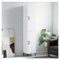 vidaXL Skříň highboard bílá s vysokým leskem 34,5x34x180 cm kompozit