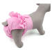 Vsepropejska Lucie hárací kalhotky pro psa s volánkem Barva: Růžová, Obvod slabin (cm): 27 - 40