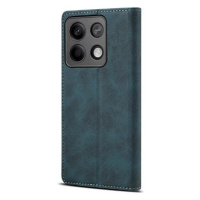 Lenuo Leather flipové pouzdro pro Xiaomi Redmi Note 13 5G, modrá