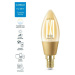 LED Žárovka WiZ Tunable White Filament Amber 8718699787257 E14 C35 4,9-25W 370lm 2000-5000K, stm