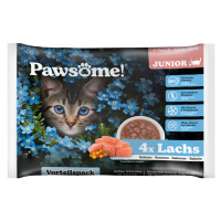 Pawsome Junior 8 x 85 g - výhodné balení - losos