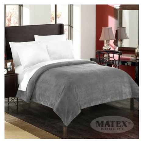 Matex Přehoz na postel Montana tmavě šedá, 170 x 210 cm