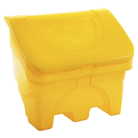 eurokraft basic Skladovací nádoba na posypový materiál, obsah 130 l, žlutá