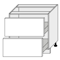 ArtExt Kuchyňská skříňka spodní, D2A/80 Quantum Barva korpusu: Bílá