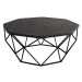 Hanah Home Konferenční stolek Diamond 90 cm černý mramor