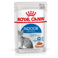 Royal Canin Indoor Sterilized Gravy - vlhké krmivo s omáčkou pro dospělou kočku chovanou v bytě 