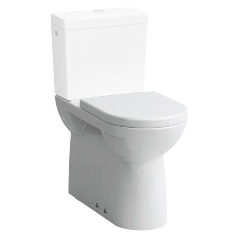 Laufen Pro - WC kombi mísa, zadní/spodní odpad, boční přívod vody, s LCC, bílá H8249554002311