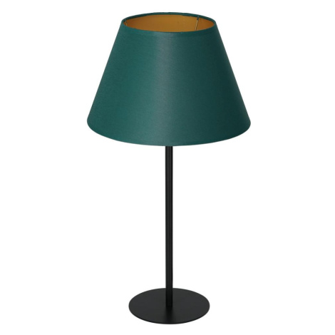 Stolní lampa ARDEN 1xE27/60W/230V pr. 30 cm zelená/zlatá Donoci