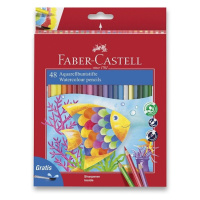 Akvarelové pastelky Faber-Castell 48 barev + štětec Faber-Castell