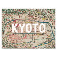 Mapa Kyoto Map - Historical & Vintage Maps, 40 × 30 cm