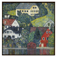 Obrazová reprodukce Houses at Unterach on the Attersee, Klimt, Gustav, 40 × 40 cm