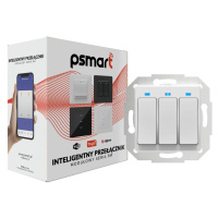 PSMART Switch 3 obvod RM Bílý ZigBee TUYA