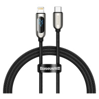 Kabel USB-C cable for Lightning Baseus Display, PD, 20W, 1m (black)