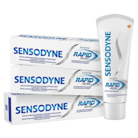 Glaxosmithkline Consumer SENSODYNE ZP 3x75ML RAPID RELIEF WHITENING