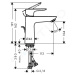 Hansgrohe 71713340 - Umyvadlová baterie s výpustí, CoolStart, kartáčovaný černý chrom