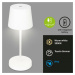 BRILONER LED nabíjecí stolní lampa 26 cm 2,6W 150lm bílé IP44 BRILO 7423016