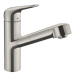 Dřezová baterie Hansgrohe Focus s vytahovací sprškou vzhled nerezu 71829800