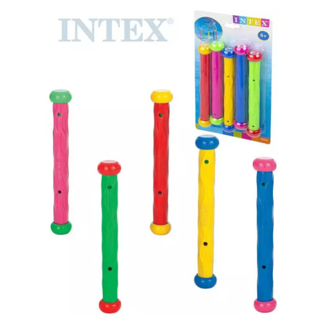INTEX Tyčinka barevná na hraní do vody set 5ks lovení tyčinek na kartě 55504 Bino