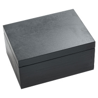 FK Dřevěná krabička - 21,5x16x11 cm, Černá