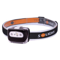 Solight čelová LED svítilna, 3W + červené světlo, 3x AAA