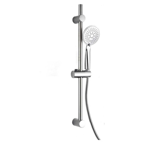 Plastový sprchový set v matně stříbrné barvě s ruční sprchou 70 cm Hydro – douceur d'intérieur