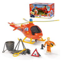 SIMBA Hasič Sam Vrtulník Wallaby s figurkou záchranáře Toma
