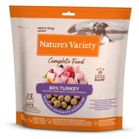 Nature's Variety Mini mrazem sušené kompletní krmivo -krůtí (2 x 120 g) Nature’s Variety