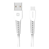 Swissten datový kabel USB-C 1m bílý