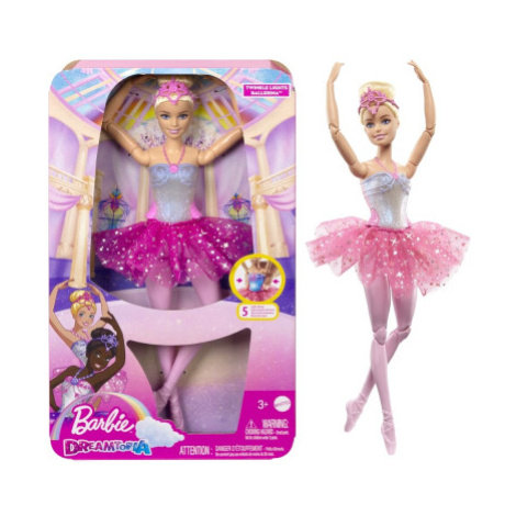 Barbie Svítící magická baletka s růžovou sukní Mattel