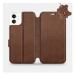 Flip pouzdro na mobil Apple iPhone 11 - Hnědé - kožené - Brown Leather