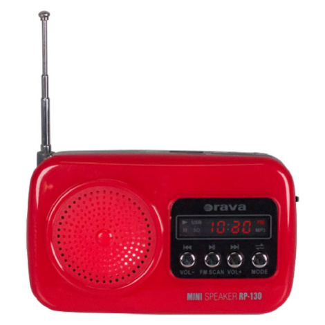 Přenosné radio s USB Orava RP-130 R červené