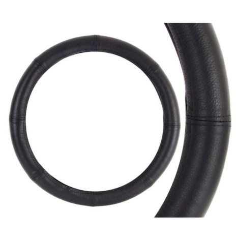 Potah volantu 39-41cm - přírodní kůže / černý Amio