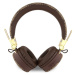 Guess PU Leather 4G Metal Logo BT5.3 Stereo Headphone hnědé