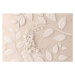 Velkoformátová tapeta Artgeist Beige Paper Flowers, 400 x 280 cm