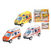 Mikro Trading Auto ambulance 8cm kov zpětný chod 3barvy