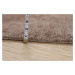 Associated Weavers koberce Metrážový koberec Panorama 44 tmavě hnědý - Kruh s obšitím cm