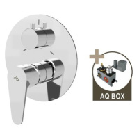 ALTEA, podomítková sprchová baterie pro 3 odběrná místa, s AQ-boxem a keramickým přepínačem